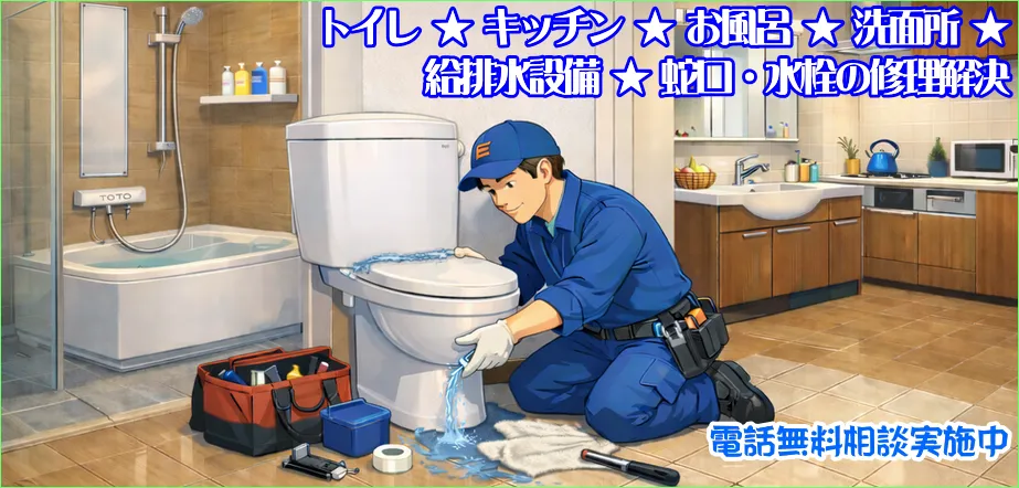 練馬区からトイレ・水道の水の漏れを修理